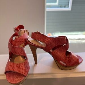 Nine West Coral Textured Heels